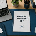 formation commerciale cpf dossier sur bureau
