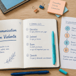 communication non violente exemples carnet et schéma