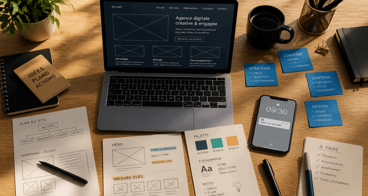 Créer un site web avec ChatGPT sur ordinateur portable