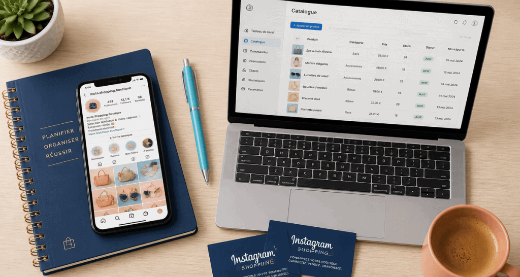 Créer une boutique Instagram sur smartphone et ordinateur