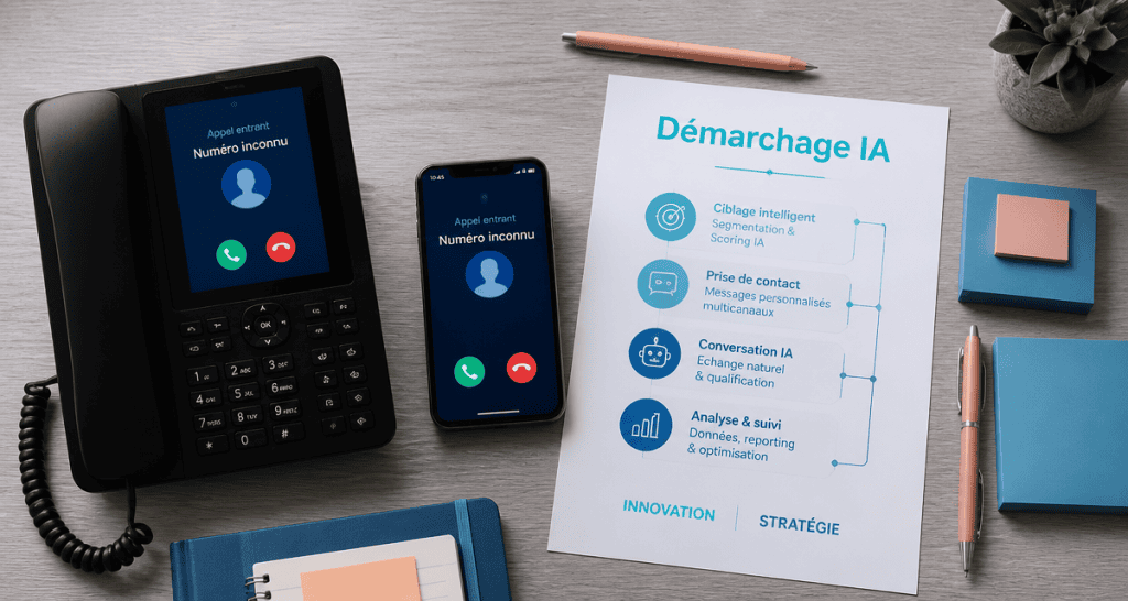 démarchage téléphonique ia téléphone et smartphone