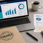 etude en finance bureau documents graphiques