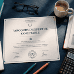 Études pour expert comptable, bureau et diplôme