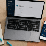 Formation chatbot bureau moderne avec interface IA