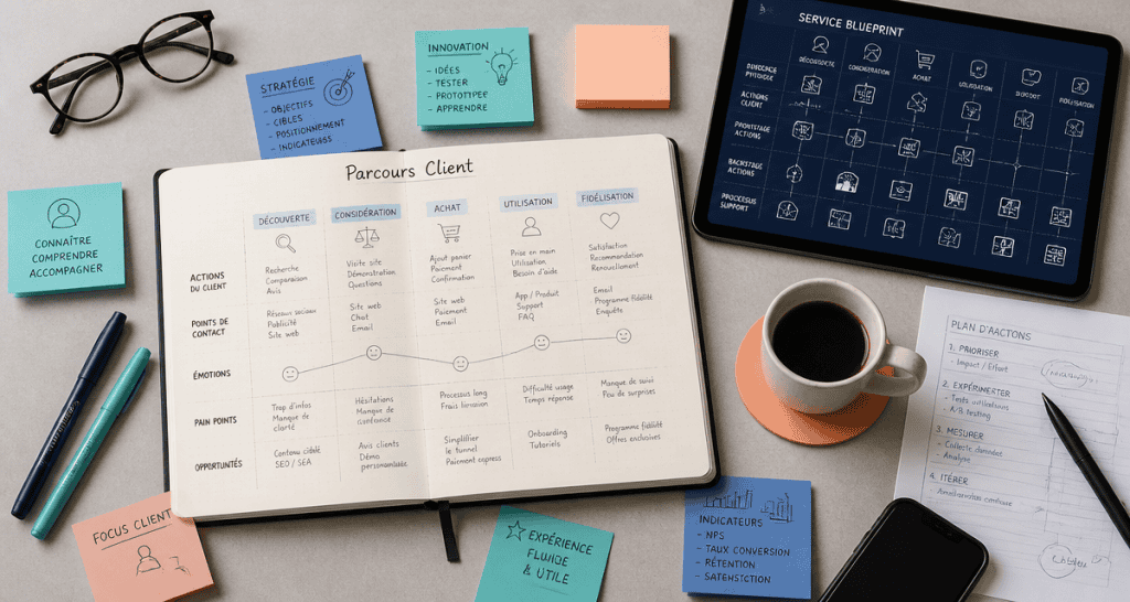 formation parcours client bureau customer journey map