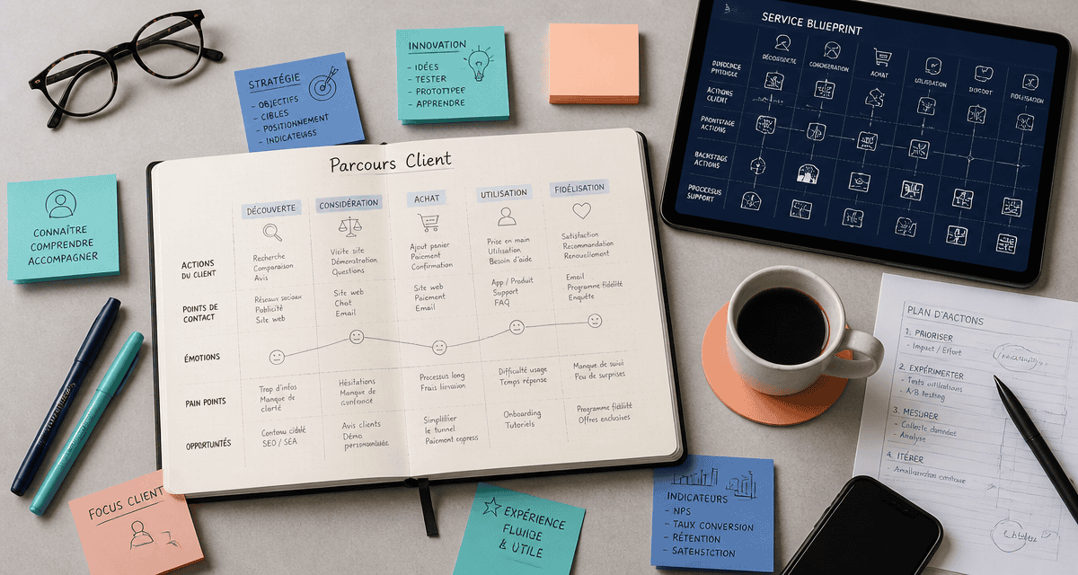 formation parcours client bureau customer journey map