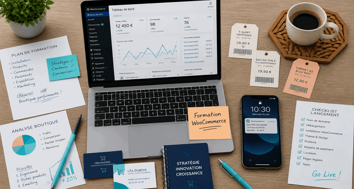 formation woocommerce ordinateur et outils de gestion