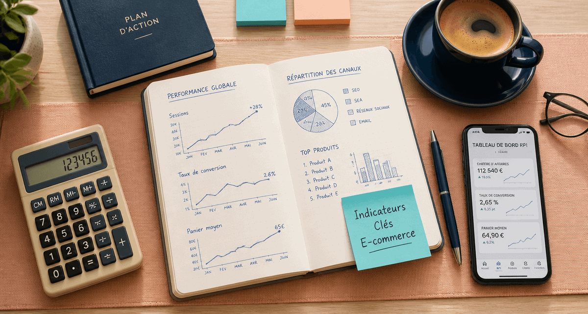 kpi e commerce tableau de bord et graphiques