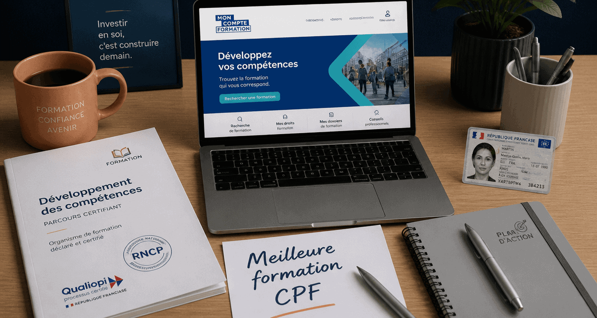 Meilleur formation CPF sur bureau avec documents officiels