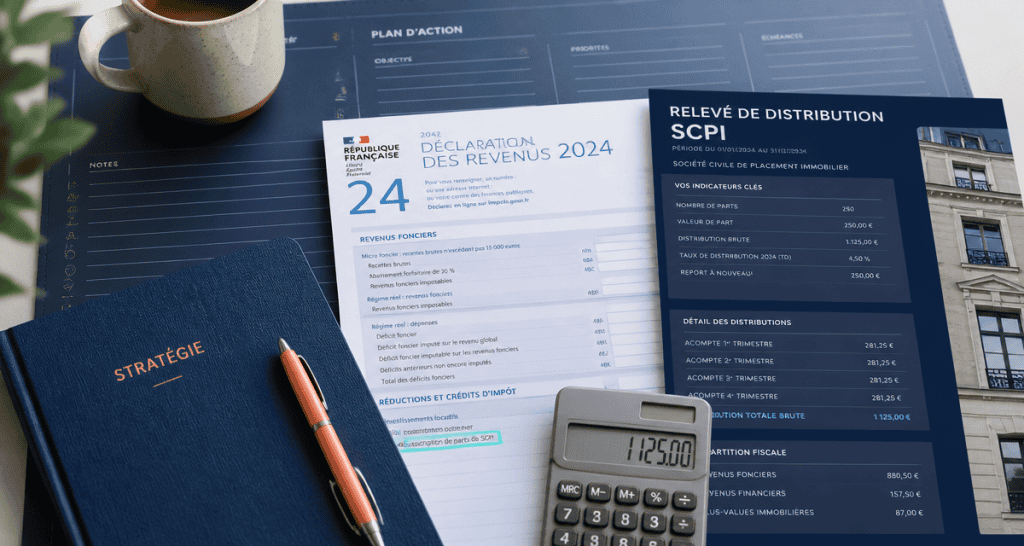 micro foncier et scpi sur déclaration fiscale 2042