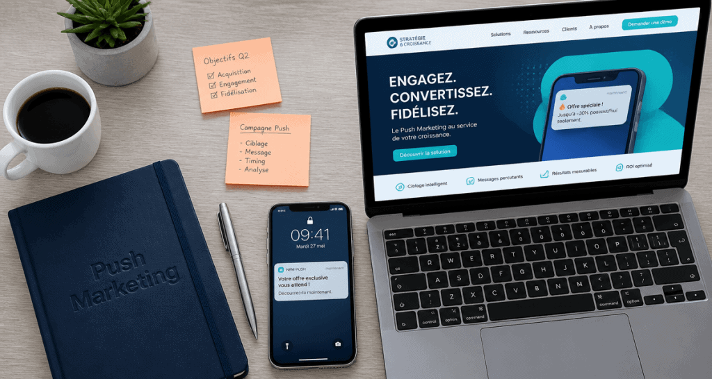 Push marketing : notification push sur smartphone et bureau