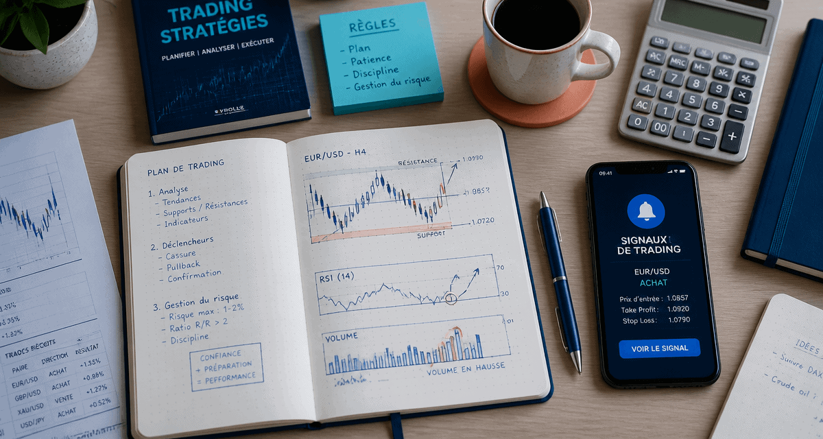 signaux trading bureau graphique