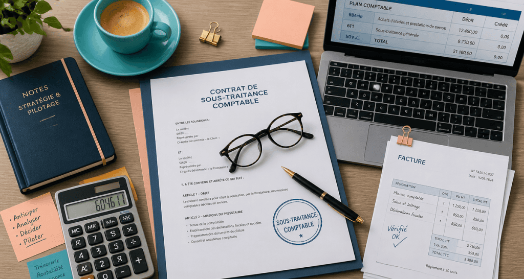 Sous traitance comptabilité bureau contrat et comptes