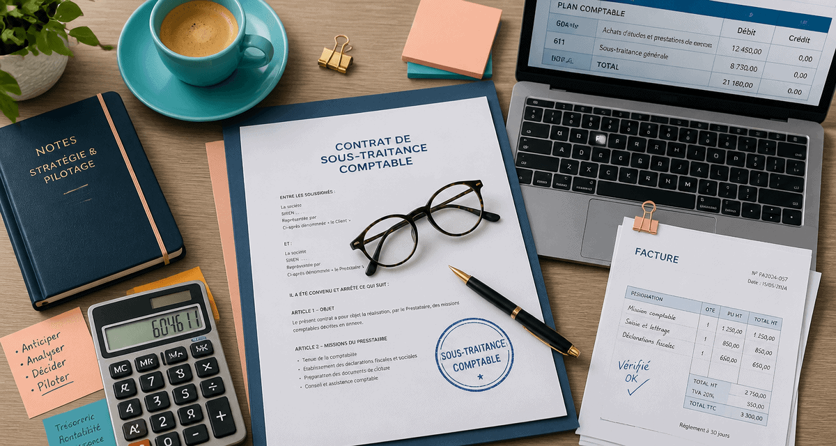 Sous traitance comptabilité bureau contrat et comptes