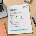 test intelligence artificielle rapport sur bureau moderne