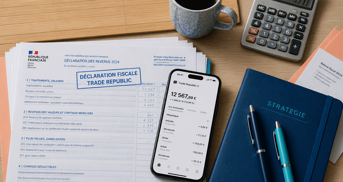 trade republic declaration impot sur bureau avec documents fiscaux