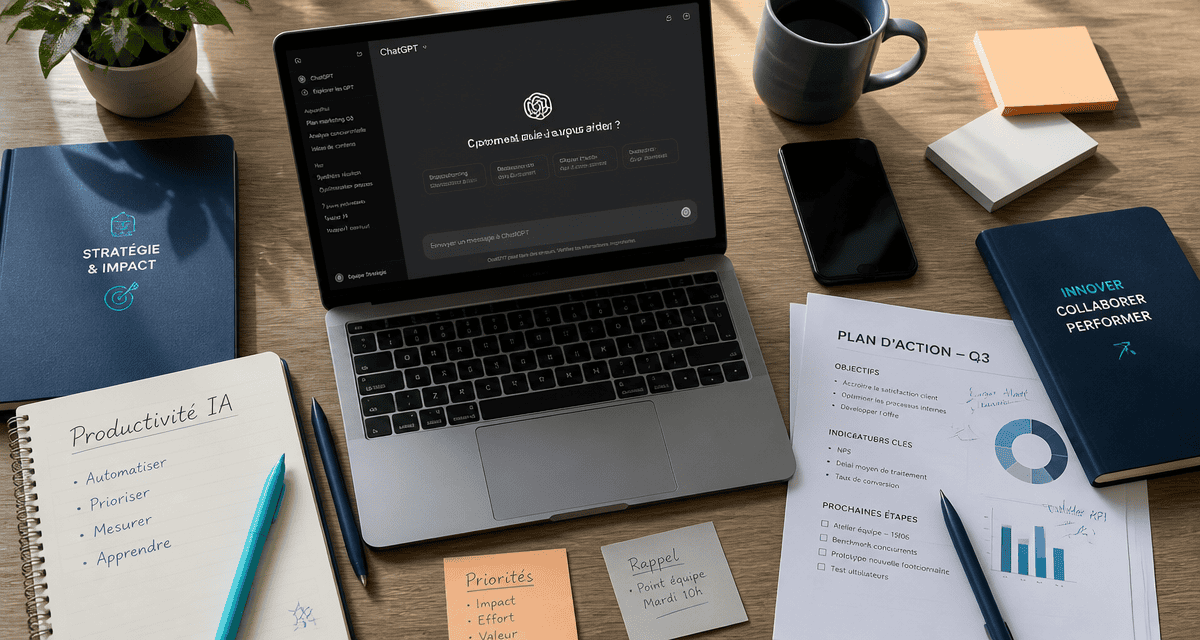 utilisation chatgpt sur bureau manager moderne