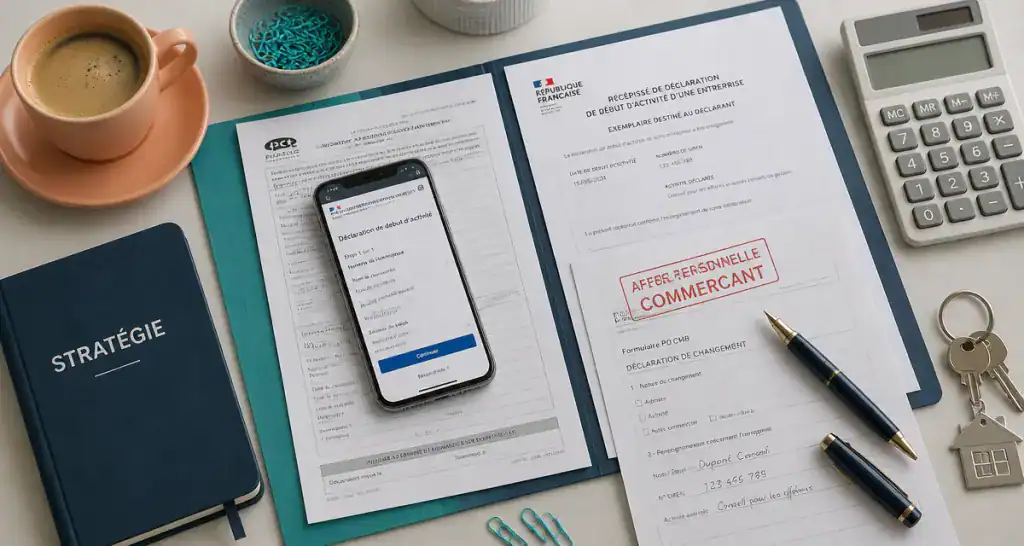 affaire personnelle commerçant bureau dossier RCS