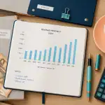 combien rapporte 200 000 euros placés par mois graphique et euros sur bureau