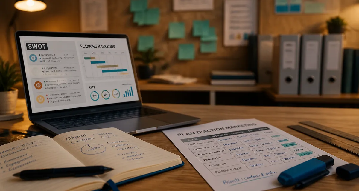 Marketing stratégique opérationnel : plan d’action marketing, SWOT et KPIs