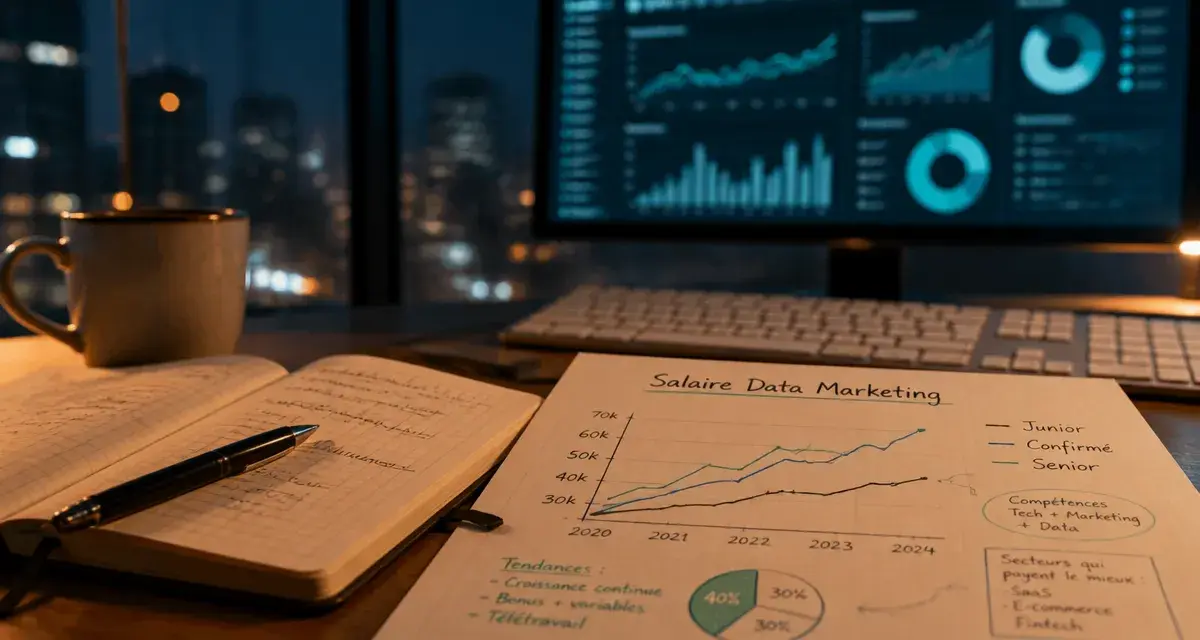 Les métiers du marketing les mieux payés : salaire data marketing