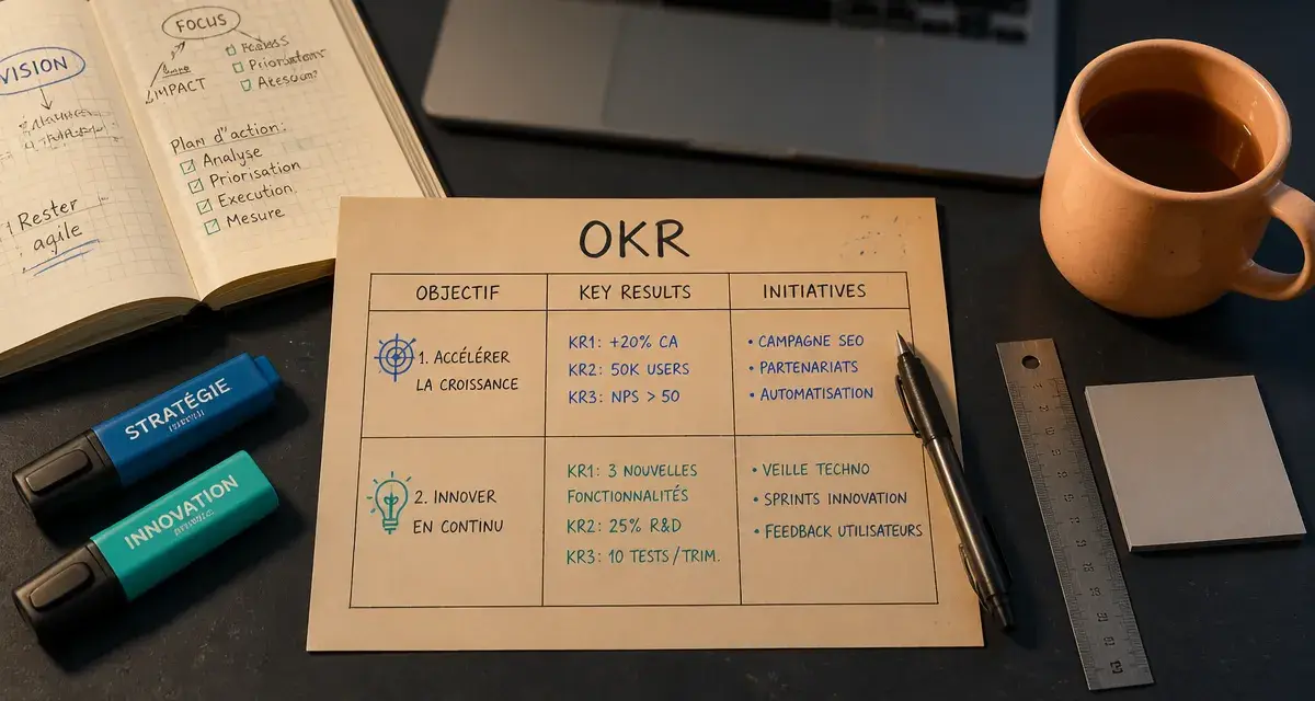 Outils de management pour piloter la performance, avec OKR et stratégie