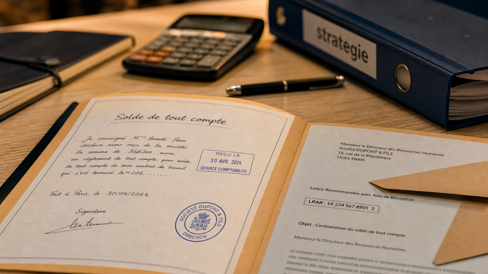 Solde de tout compte contestation : LRAR et preuves dans les 6 mois