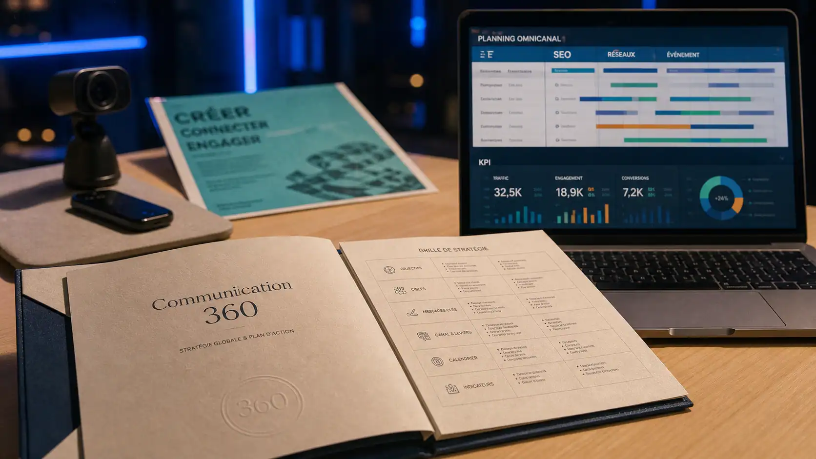Agence de communication 360 : planning omnicanal et stratégie marketing
