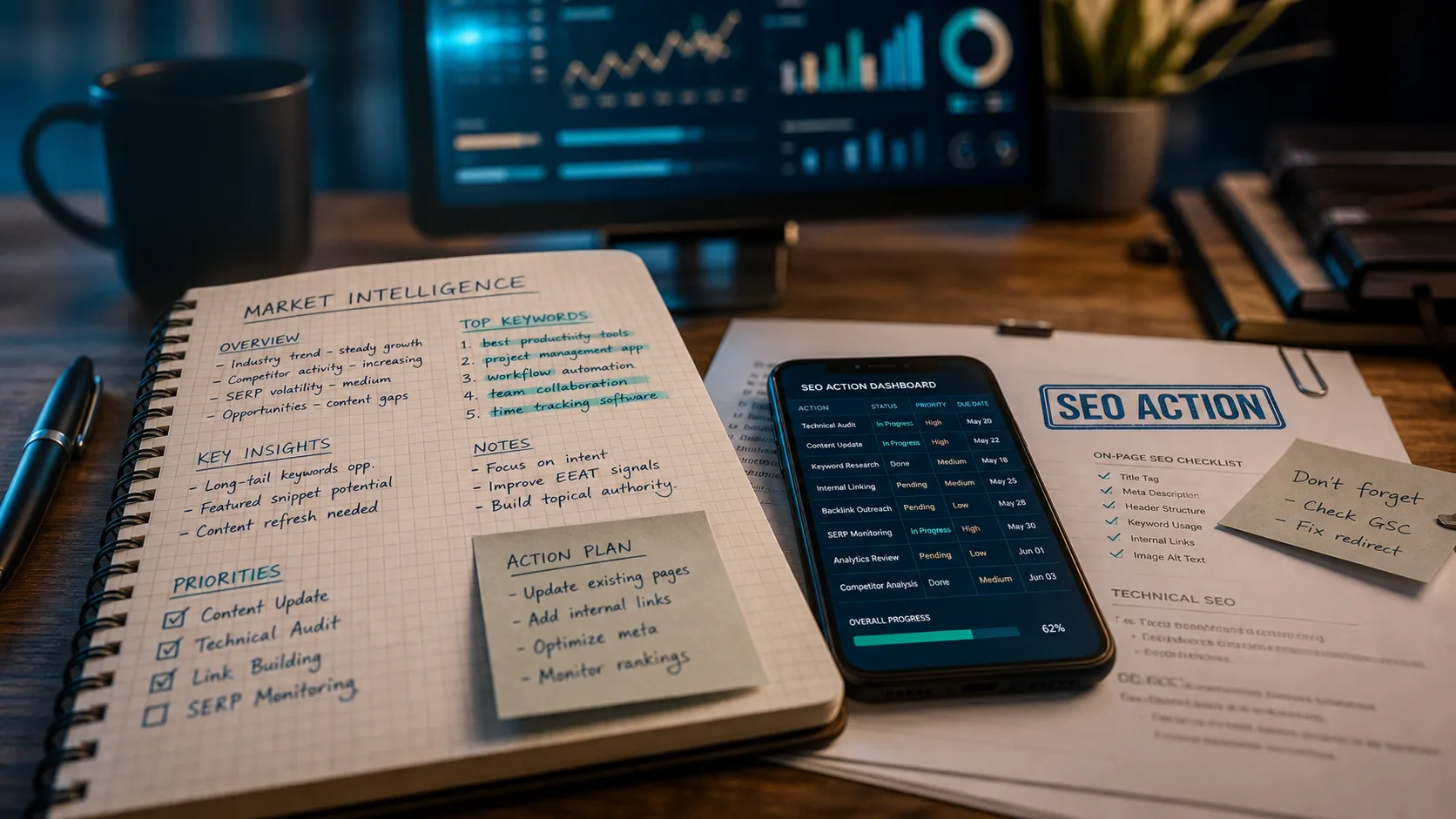 Blog seo marketing : veille SEO, checklist et actions