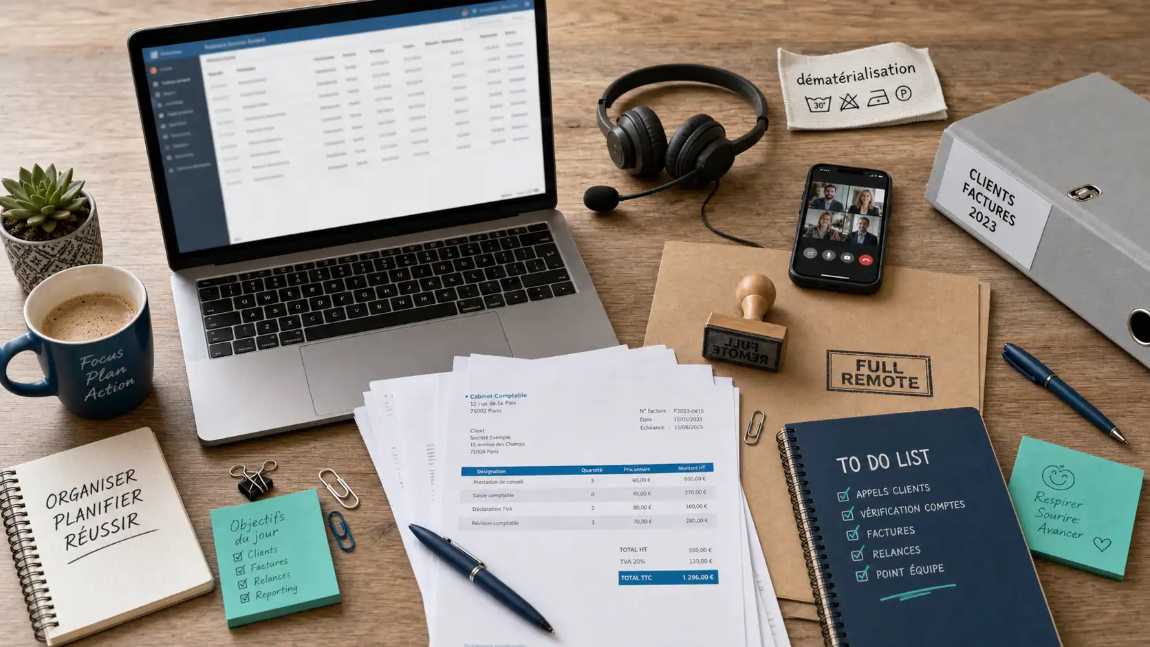 Comptable full remote : salaires et outils digitaux