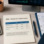 Rentabilité financière formule ROE : résultat net sur capitaux propres