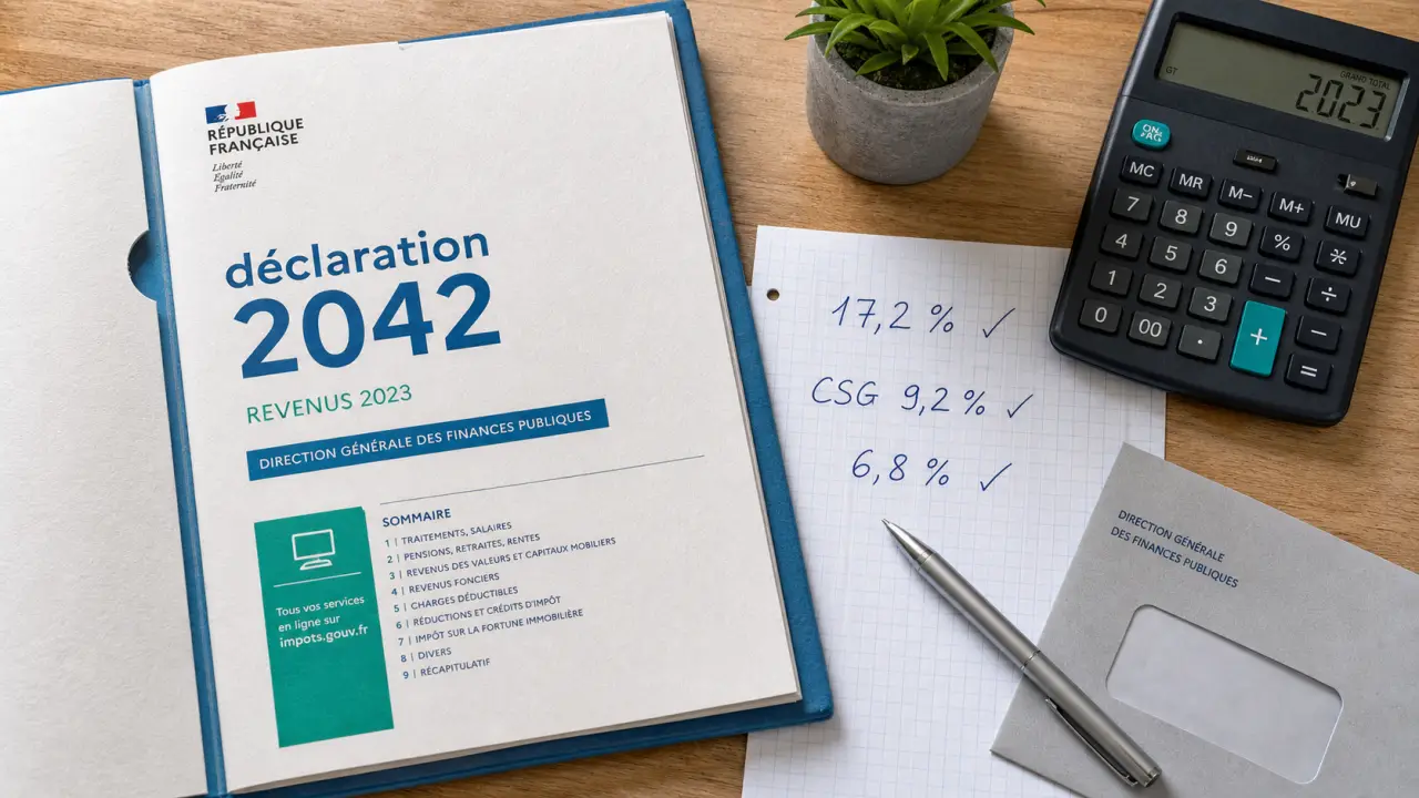 Revenus fonciers et CSG : calcul 17,2 % et déduction 6,8 %
