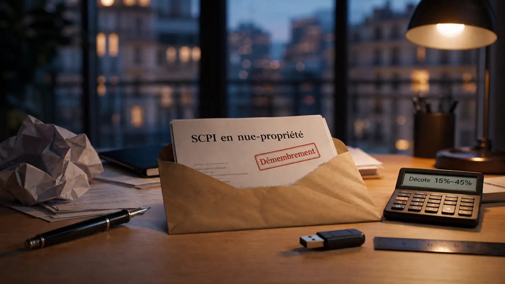 SCPI en nu propriété : décote 15% à 45% et calcul
