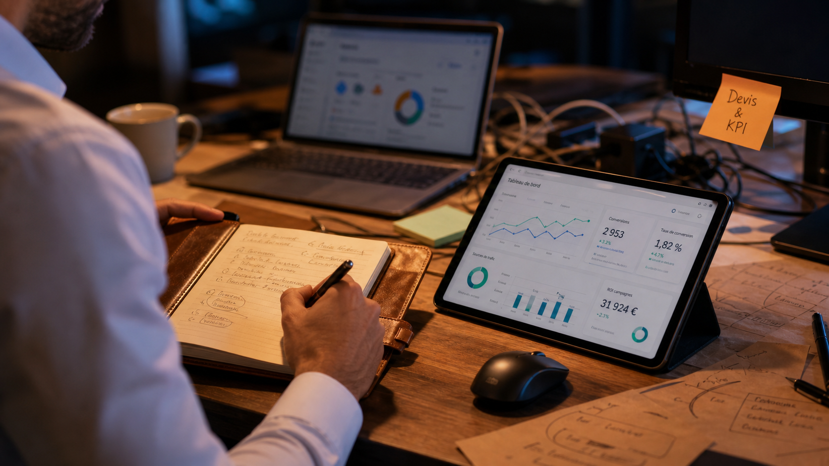 Webmarketing freelance : consultant webmarketing, devis et KPI pour leads et conversion