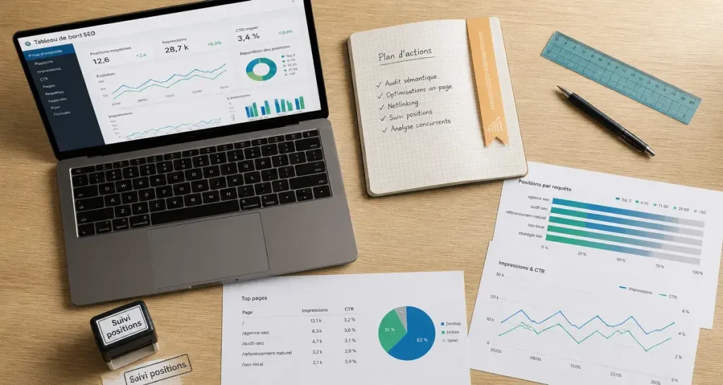 Analyse de positionnement SEO : positions, CTR, concurrence et outils de suivi