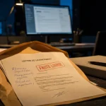 Chômage faute lourde : lettre de licenciement et sanction ARE