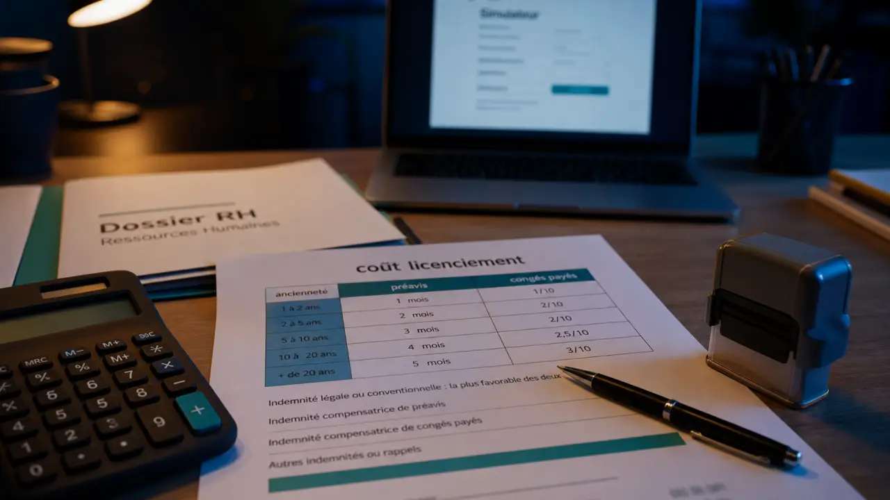 Cout d un licenciement économique : indemnités, préavis et charges RH
