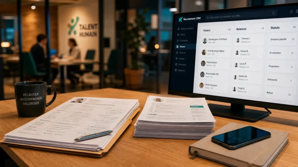 CRM recrutement : de la relation candidat au pilotage des talents