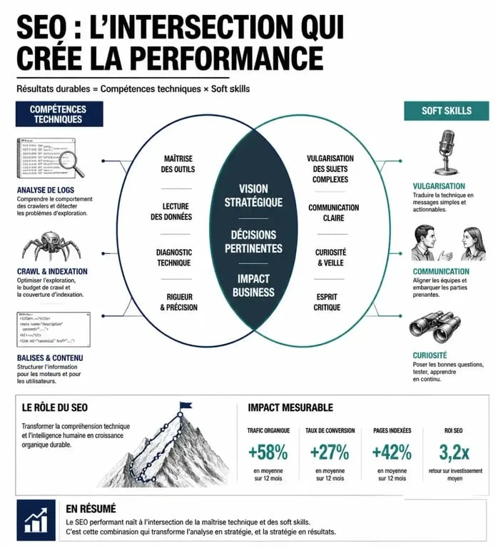 Compétences clés pour un emploi SEO : équilibre entre technique et soft skills