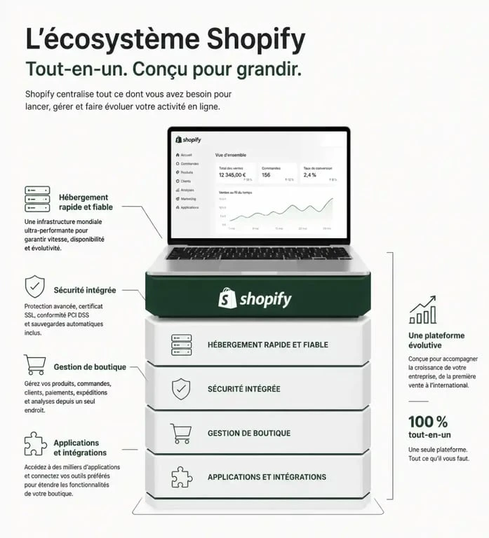 Fonctionnement de la plateforme e-commerce Shopify