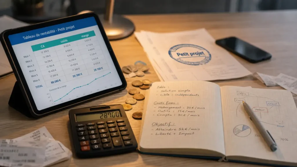 Petit projet rentable : 9 idées concrètes sous 5 000 € et les erreurs qui font perdre de l’argent