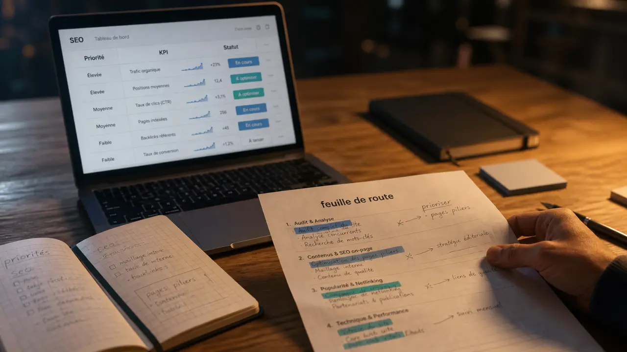 Plan d'action seo : audit, objectifs SMART et tableau de suivi