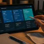 Shopify c est quoi : back-office e-commerce sur tablette