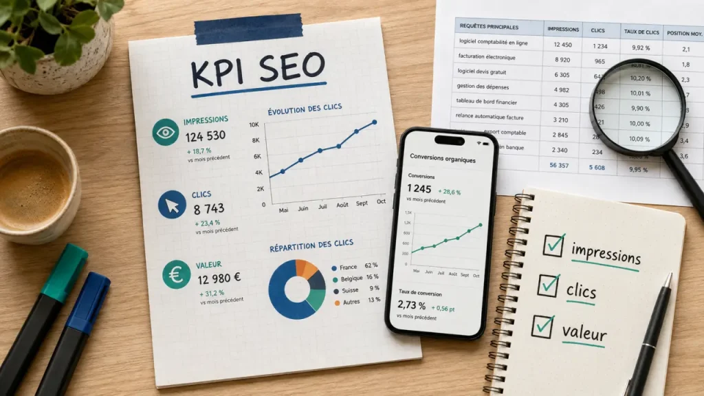 Les KPI SEO qui relient la visibilité aux conversions et au chiffre d’affaires
