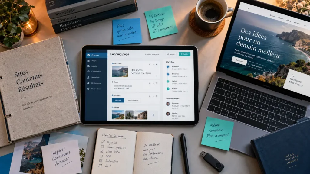 Un CMS marketing accélère la publication sans sacrifier le contrôle éditorial